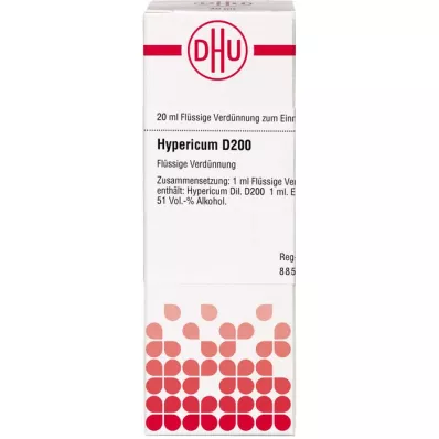 HYPERICUM D 200 Dilution, 20 ml HYPERICUM D 200 Dilution, 20 ml