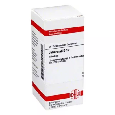 JABORANDI D 12 tablets, 80 pcs JABORANDI D 12 tablets, 80 pcs