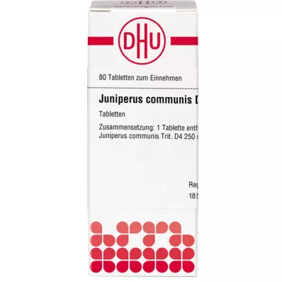 JUNIPERUS COMMUNIS D 4 tablets, 80 pcs JUNIPERUS COMMUNIS D 4 tablets, 80 pcs