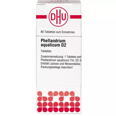PHELLANDRIUM AQUATICUM D 2 tablets, 80 pcs
