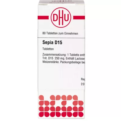 SEPIA D 15 tablets, 80 pcs SEPIA D 15 tablets, 80 pcs
