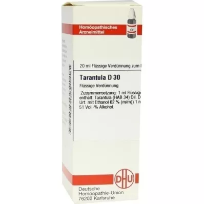 TARANTULA D 30 Dilution, 20 ml TARANTULA D 30 Dilution, 20 ml