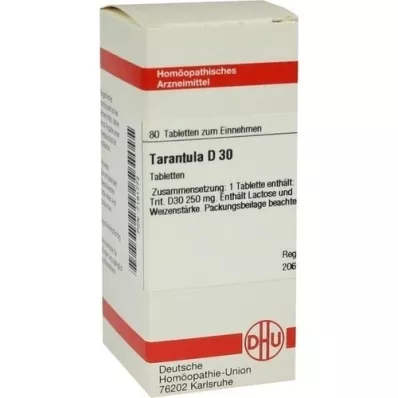 TARANTULA D 30 tablets, 80 pcs