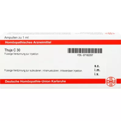 THUJA C 30 ampoules, 10 ml THUJA C 30 ampoules, 10 ml