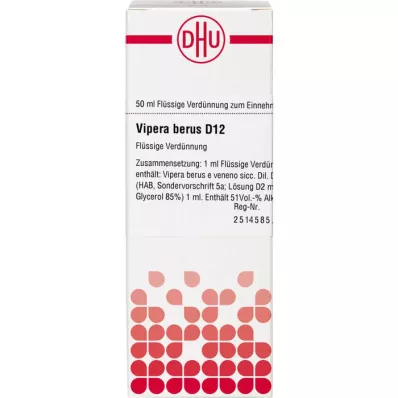 VIPERA BERUS D12 Dilution, 50mL