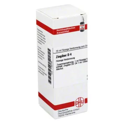 ZINGIBER D 4 Dilution, 20 ml ZINGIBER D 4 Dilution, 20 ml