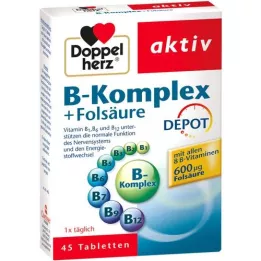 DOPPELHERZ B complex+folic acid tablets, 45 pcs