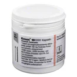 KREON 10,000 hard capsules with enteric coated pellets, 200 pcs