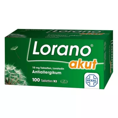 LORANO acute tablets, 100 pcs LORANO acute tablets, 100 pcs