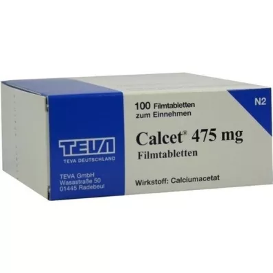 CALCET 475 mg film -coated tablets, 100 pcs
