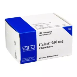 CALCET 950 mg film -coated tablets, 100 pcs