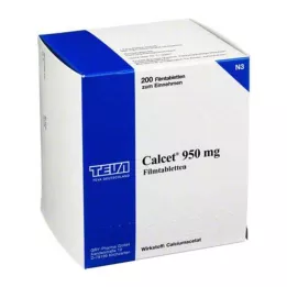 CALCET 950 mg film -coated tablets, 200 pcs