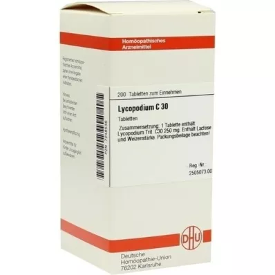 LYCOPODIUM C 30 tablets, 200 pcs LYCOPODIUM C 30 tablets, 200 pcs