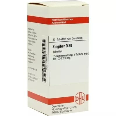ZINGIBER D 30 tablets, 80 pcs