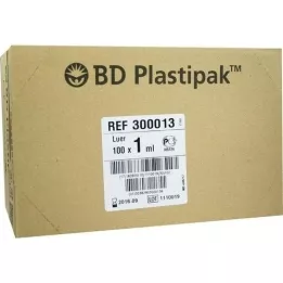 BD PLASTIPAK TuberkulinSpr.1 ml okano, 100x1 ml