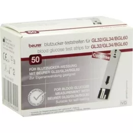 BEURER GL32/GL34/BGL60 Blutzucker test strip, 50 pcs