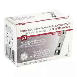 BEURER GL32/GL34/BGL60 blood glucose test strips, 50 pcs