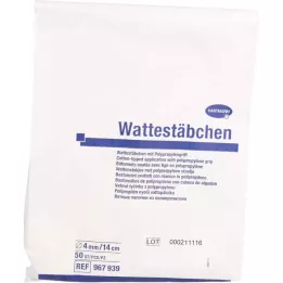 PEHA WATTESTÄBCHEN 14 cm head, 50 pcs