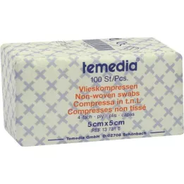 VLIESKOMPRESSEN 5x5 cm non-sterile 4-ply, 100 pcs