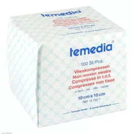 VLIESKOMPRESSEN 10x10 cm non-sterile 4-ply, 100 pcs