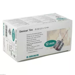 OMNICAN fine pen needle 0.33x12 mm, 100 pcs