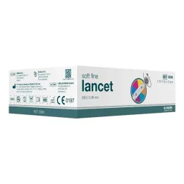 Klinion Soft fine color lancets 28 G, 110 pcs
