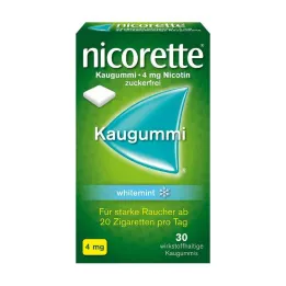 NICORETTE Chewing gum 4 mg whitemint, 30 pcs