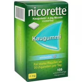 NICORETTE KauGummi 4 mg Whitemint, 105 pcs