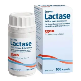 Lactase 3300 FCC 200 mg caps, 100 pcs