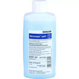 SKINMAN soft hand disinfection dispenser bottle, 500 ml