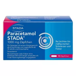 PARACETAMOL STADA 1000 mg suppositories, 10 pcs