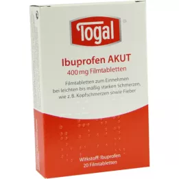 TOGAL Ibuprofen Acute 400 mg επικαλυμμένα με λεπτό υμένιο δισκία, 20 τεμ