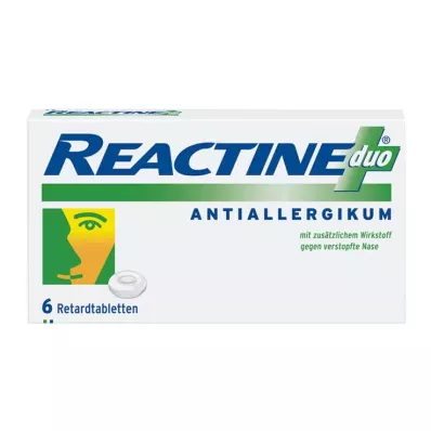 REACTINE duo prolonged-release tablets, 6 pcs REACTINE duo prolonged-release tablets, 6 pcs
