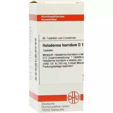 HELODERMA horridum D 12 tablets, 80 pcs HELODERMA horridum D 12 tablets, 80 pcs