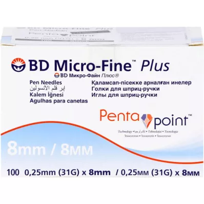 BD MICRO-FINE+ 8 pen needles 0.25x8 mm, 100 pcs