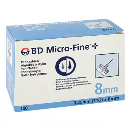 BD MICRO-FINE+ 8 pen needles 0.25x8 mm, 100 pcs