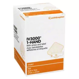 OPSITE IV 3000 6x7 cm transparent cannula fixation, 100 pcs
