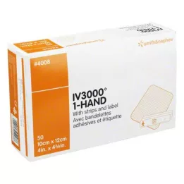 OPSITE IV 3000 10x12 cm transparent cannula fixation, 50 pcs