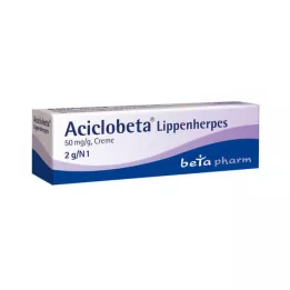 ACICLOBETA Cold sore cream, 2 g