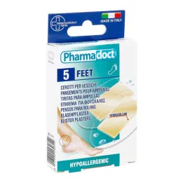 Blister plaster 3.8x7 cm hydrocolloid (5 pieces)
