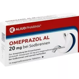 OMEPRAZOL AL 20 mg B.Sodbr.Magagenattres.abletten, 14 pcs