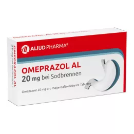 OMEPRAZOL AL 20 mg b.Sodbr.gastric juice tablets, 14 pcs