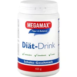 MEGAMAX Diet Drink Schoko Powder, 425 G