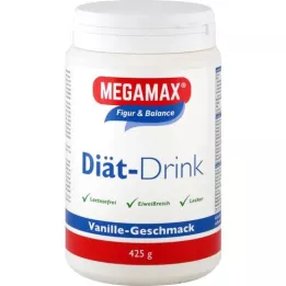 MEGAMAX Diétás ital vanília por, 425 g
