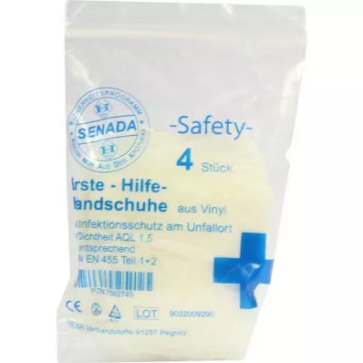 SENADA Safety Gloves, 4 pcs