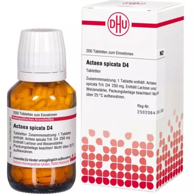ACTAEA SPICATA D 4 tablets, 200 pcs