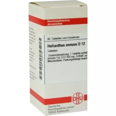 HELIANTHUS ANNUUS D 12 Tabletten, 80 St