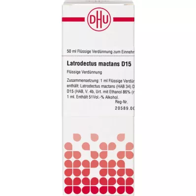 LATRODECTUS mactans D 15 dilution, 50 ml LATRODECTUS mactans D 15 dilution, 50 ml
