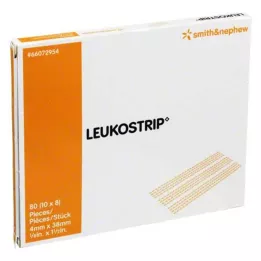 LEUKOSTRIP Wound suture strips 4x38 mm, 10x8 pieces