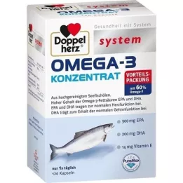 DOPPELHERZ Omega-3 concentrate system capsules, 120 pcs